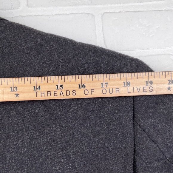 Duca Di Mantova Suit Men 42R 34Wx30L Black Classic Flannel Wool Molteni Gabriele - Picture 11 of 16